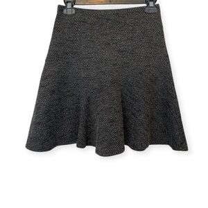 Loft Herringbone Flippy Skirt